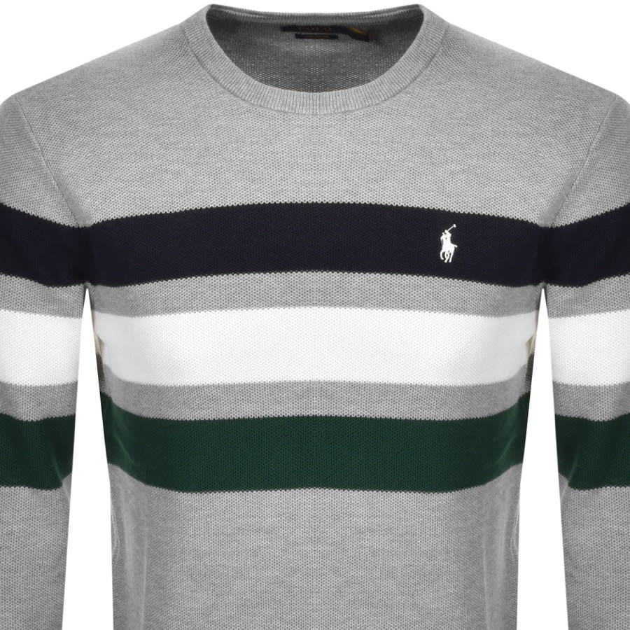 Alternative Image for ProductRalph Lauren Crew Neck Knit Jumper Grey2